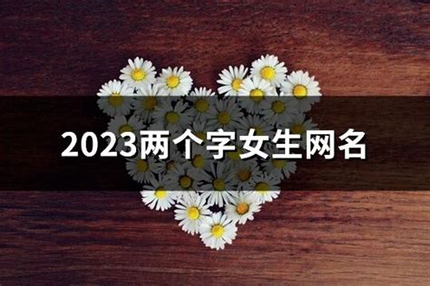 兩個名字|独特有魅力的两个字女生名字600个